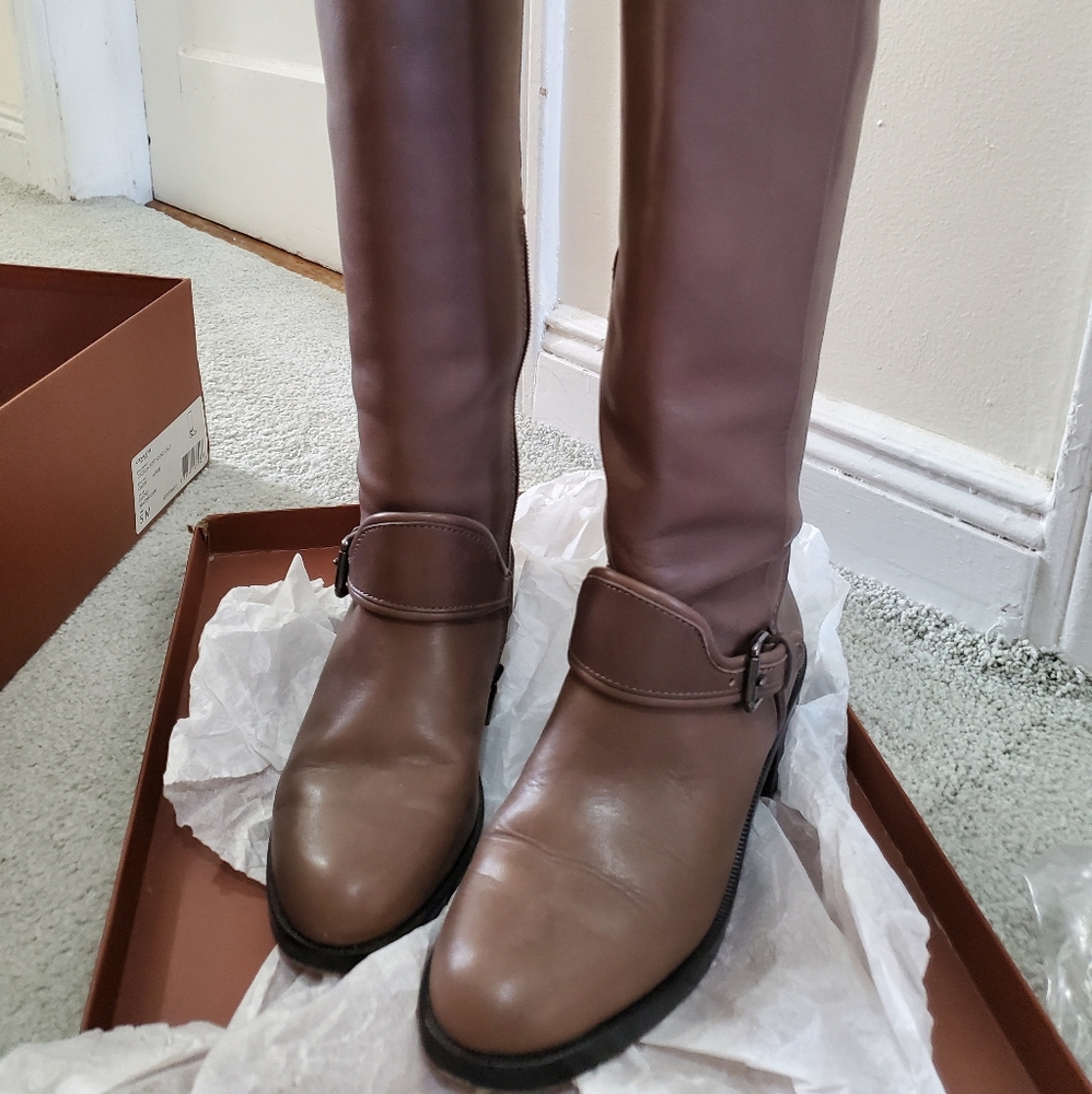 Coach knee boot| smoke color| size 5M